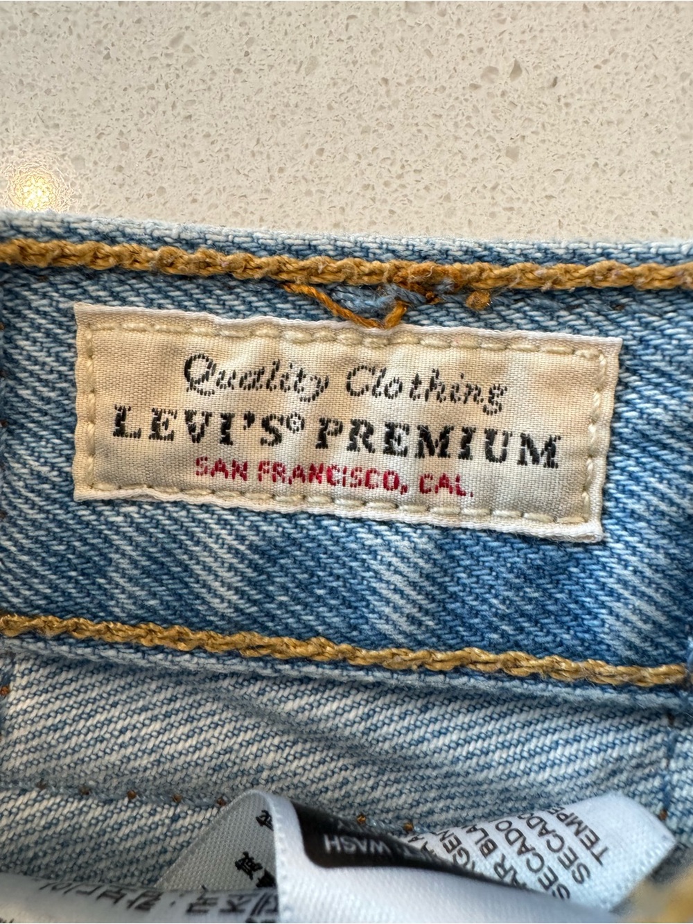 Light Blue Distressed Denim Women's Shorts - Picture 5 of 8
